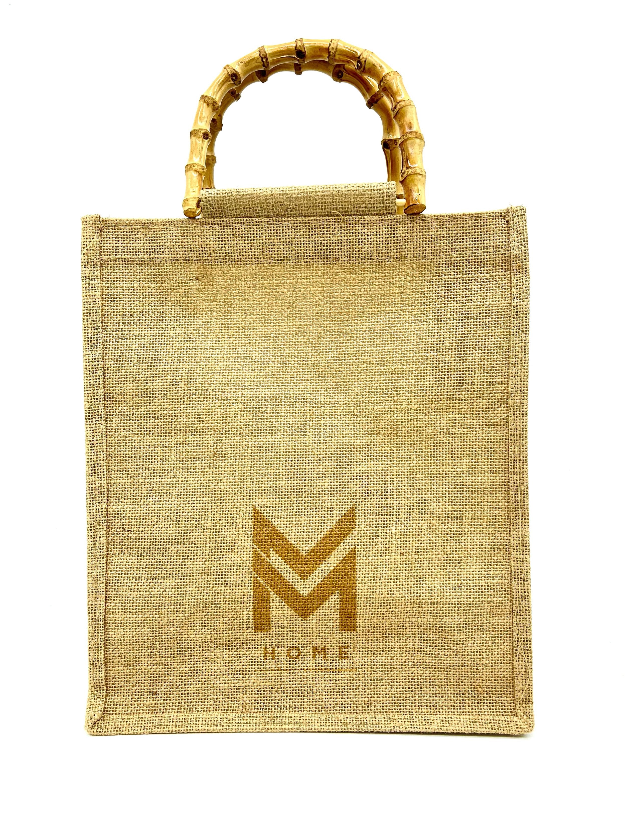 Bamboo handle 2025 tote